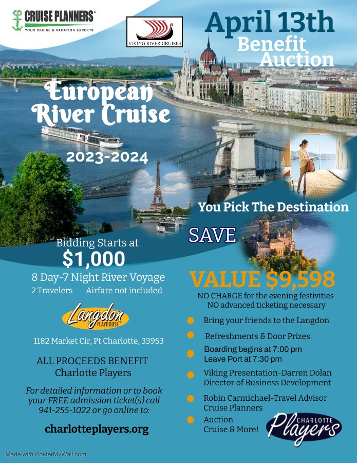 Updated River Cruise Auction Poster